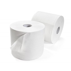COPPIA DUE ROTOLI BOBINA CARTA INDUSTRIALE 800 STP DOPPIO VELO - CE -